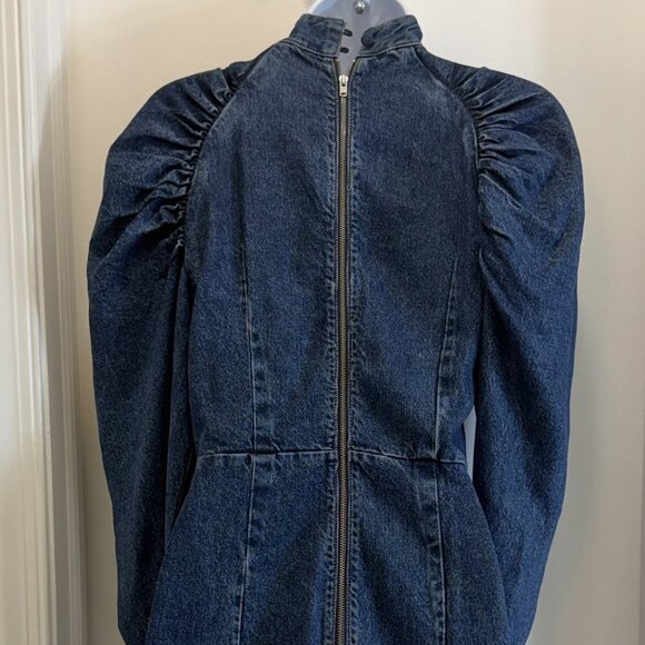 ROTATE Birger Christensen Kim Denim Mini Dress Sz XS - Picture 5 of 14